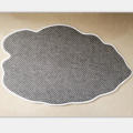 Leaf shaped 3D printed area rug for kids room children cartoon floor mat